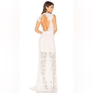 NWT, Rachel Zoe, ESTELLE CUT OUT BACK MAXI DRESS, in White - Size 8 MSRP $495